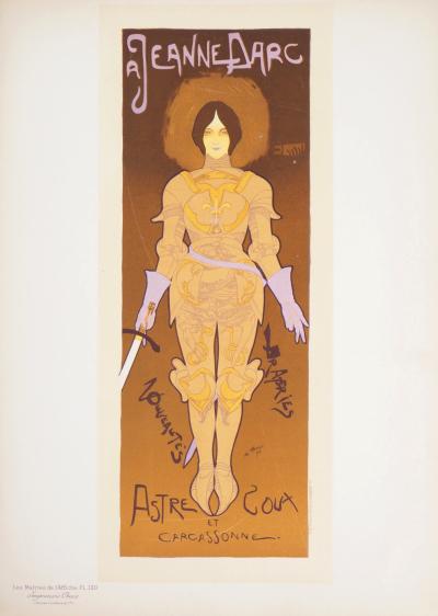 Georges DE FEURE : Jeanne d’Arc (Magasin de Nouveautés) - Lithographie originale signée, 1897 2