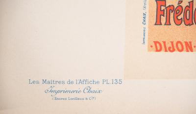 Lucien LEFEVRE : Absinthe Mugnier - Lithographie originale signée, 1897 2