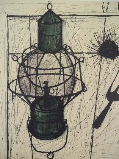 Bernard BUFFET : La lampe tempête - Lithographie signée au crayon 2