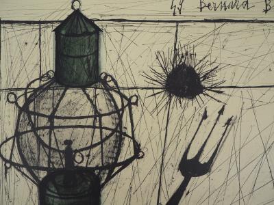 Bernard BUFFET : La lampe tempête - Lithographie signée au crayon 2