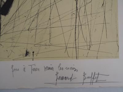 Bernard BUFFET : La lampe tempête - Lithographie signée au crayon 2