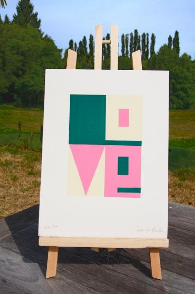 Damien POULAIN - Love Bois, 2019 - Gravure sur bois signée au crayon 2