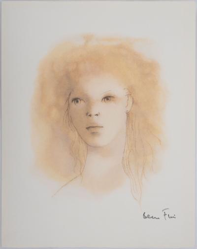 Léonor FINI : Visage de femme - Lithographie Signée 2