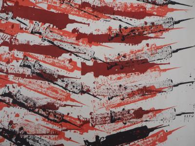 ARMAN : Hommage  à la médecine, Lithographie originale signée 2