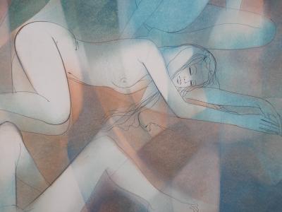 Jean-Baptiste VALADIE : Vers un repos sensuel - Aquarelle originale Signée 2