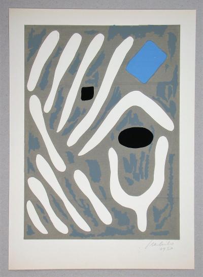 Jean MILO - Composition pour Art Abstrait, 1953 - Lithographie originale signée au crayon 2