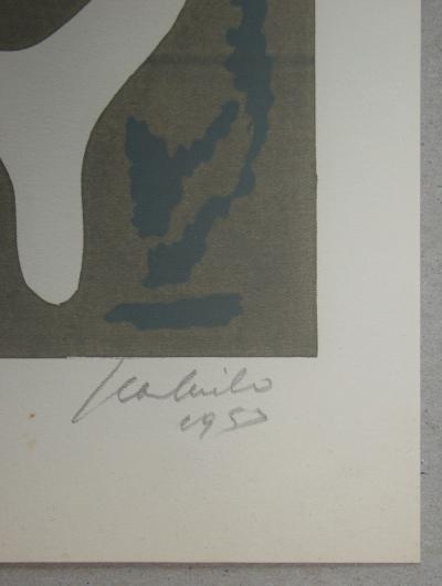 Jean MILO - Composition pour Art Abstrait, 1953 - Lithographie originale signée au crayon 2