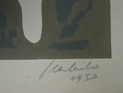 Jean MILO - Composition pour Art Abstrait, 1953 - Lithographie originale signée au crayon 2