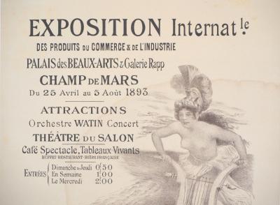 Adolphe WILLETTE : Exposition internationale, 1987 - Lithographie originale signée 2