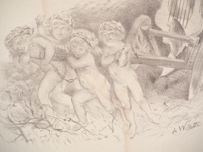 Adolphe WILLETTE : Exposition internationale, 1987 - Lithographie originale signée 2