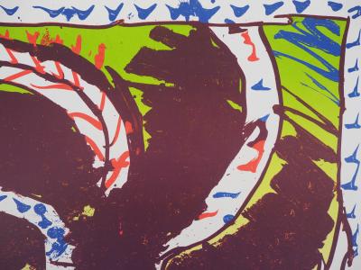 Pierre ALECHINSKY : Exposition 1982 - Lithographie originale signée 2