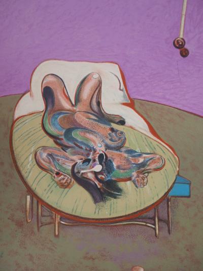 Francis BACON (d’après) : Nu couché, 1966 - Affiche lithographique 2
