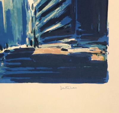 Pierre DOUTRELEAU - New York, 1972,  Lithographie originale signée numérotée 2