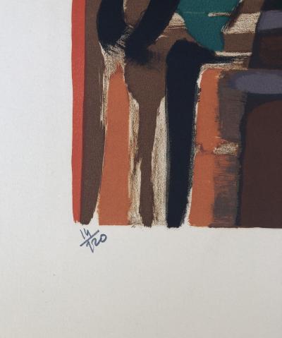 Alfred DEFOSSEZ - Scène d’intérieur, 1972 - Lithographie originale signée au crayon 2