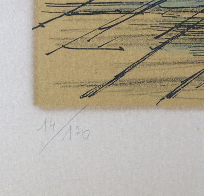 Jean CARZOU - Venise, 1972 - Lithographie signée au crayon 2