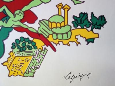 Charles LAPICQUE - Plus vite, plus haut, plus fort, 1972 - Lithographie signée 2