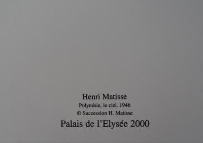 Henri MATISSE (d’après) : Polynésie, le ciel - Sérigraphie signée 2