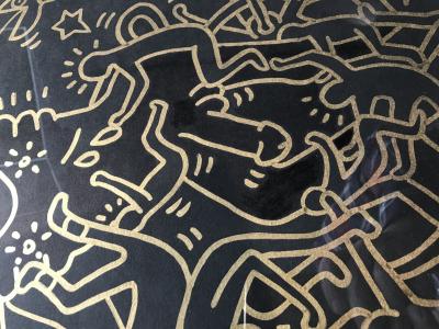 Keith HARING -  Dessin original au feutre et or, circa 1985/87 2