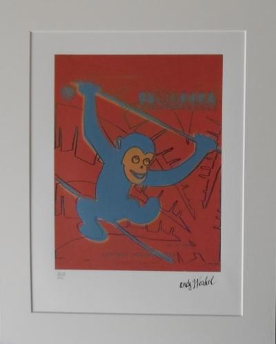 Andy WARHOL (d’après) - Red Monkey - Lithographie 2