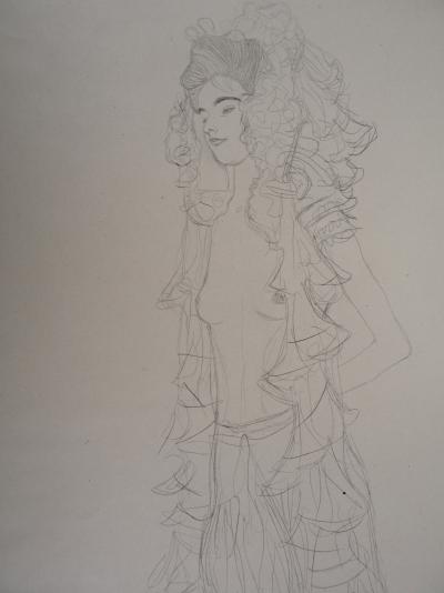 Gustav KLIMT (d’après) : Nu fantasque - lithographie signée, 1919 2