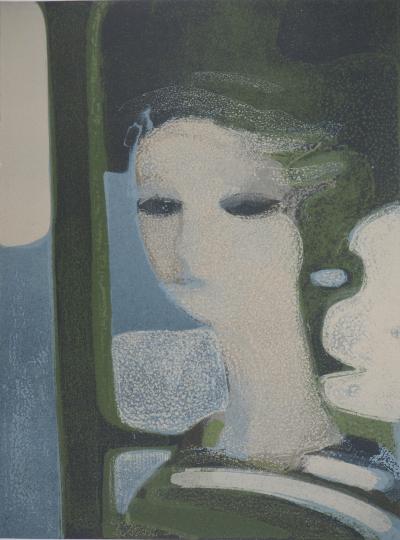 André Minaux : Sandra, Lithographie originale, 1964 2