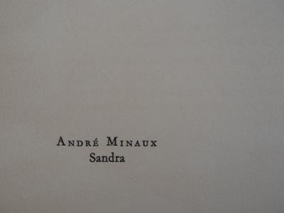 André Minaux : Sandra, Lithographie originale, 1964 2