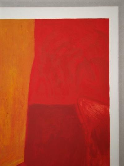 Serge POLIAKOFF (d’après) - Composition rouge et jaune, 1975 - Lithographie signée 2