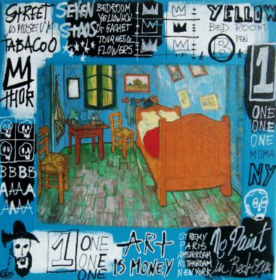 SPACO - Bedroom, 2021 - Mixed media on canvas 2