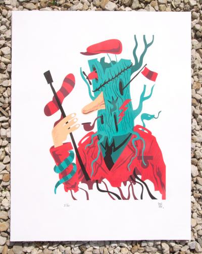 MISTER PEE - Vieille branche, Lithographie signée au crayon 2