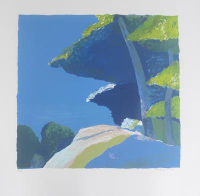 Roger MUHL - Les Pins, Lithographie signée 2
