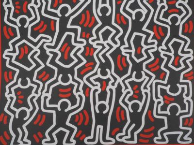 Keith HARING : Les acrobates - Sérigraphie Signée et numérotée 2