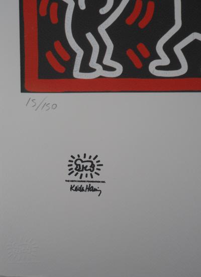 Keith HARING : Les acrobates - Sérigraphie Signée et numérotée 2