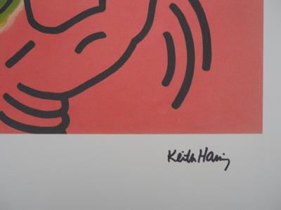 Keith HARING : Autoportrait à la tentation  - Sérigraphie Signée et numérotée 2