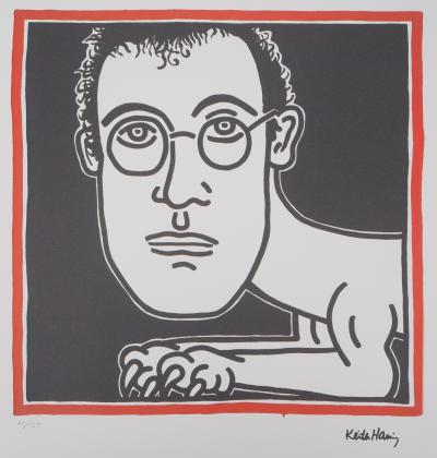 Keith HARING : Autoportrait en sphinx - Sérigraphie Signée et numérotée 2