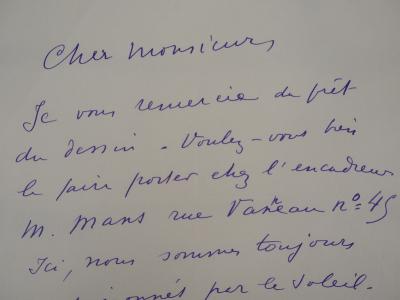 Henri MATISSE : Lettre autographe signée - 1934 2