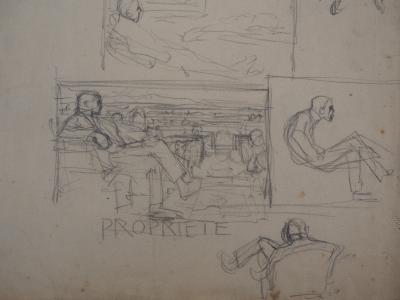 Frantisek KUPKA : L’homme et la Terre - Dessin original, c. 1904 2