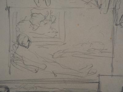 Frantisek KUPKA : L’homme et la Terre - Dessin original, c. 1904 2