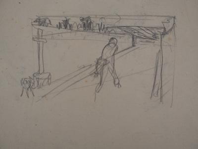 Frantisek KUPKA : L’homme et la Terre - Dessin original, c. 1904 2