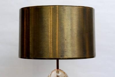 Maison Charles - Lampe en Cristal de roche et bronze, 1958 2