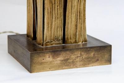 Maison Charles - Lampe en Cristal de roche et bronze, 1958 2