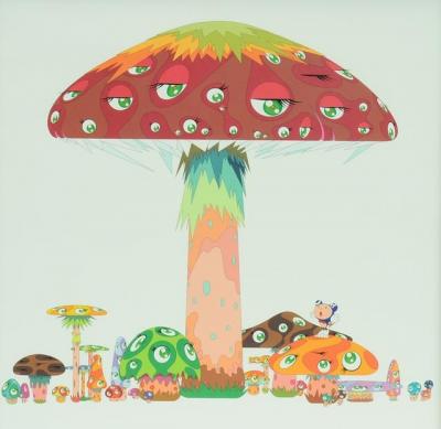 Takashi MURAKAMI - A master Mushroom, 1999, Lithographie offset 2