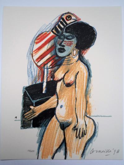Corneille - Femme Africaine, Sérigraphie signée 2