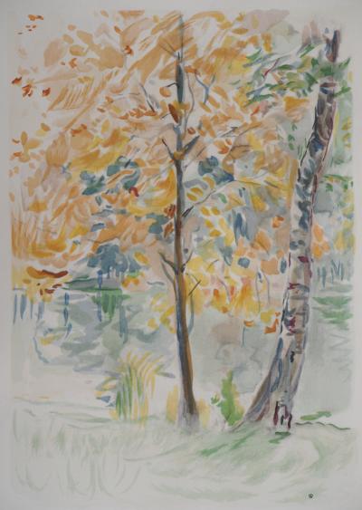 Berthe MORISOT (d’après) : Automne, 1946  - Lithographie, Signée 2