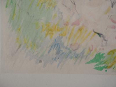 Berthe MORISOT : Nice, le Château de Cimiez - Lithographie, Signée 1946 2