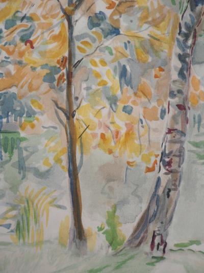 Berthe MORISOT (d'après) : Automne - Lithographie, Signée 1946 2