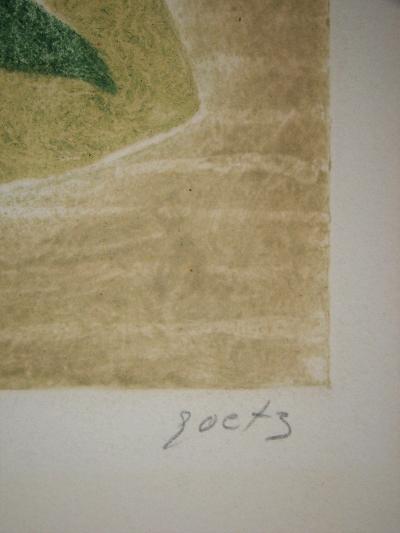 Henri GOETZ - Composition, 1975 - Gravure au carborundum signée au crayon 2