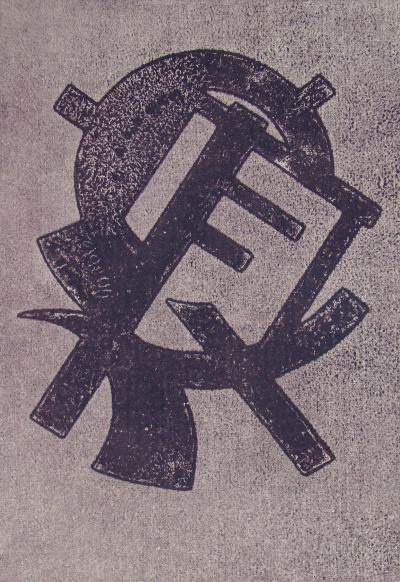 HENRI KERELS - Composition pour Art Abstrait , 1953 - Handsigned etching 2