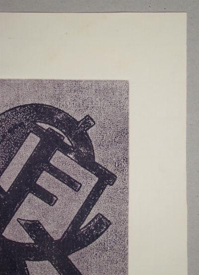 HENRI KERELS - Composition pour Art Abstrait , 1953 - Handsigned etching 2