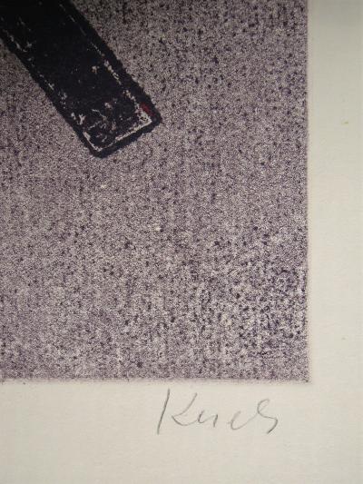 HENRI KERELS - Composition pour Art Abstrait , 1953 - Handsigned etching 2