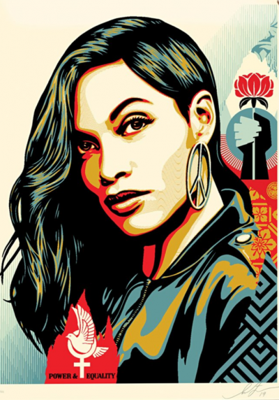 Shepard FAIREY (Obey) - Power & Equality 2 (Dove), 2019, sérigraphie 2
